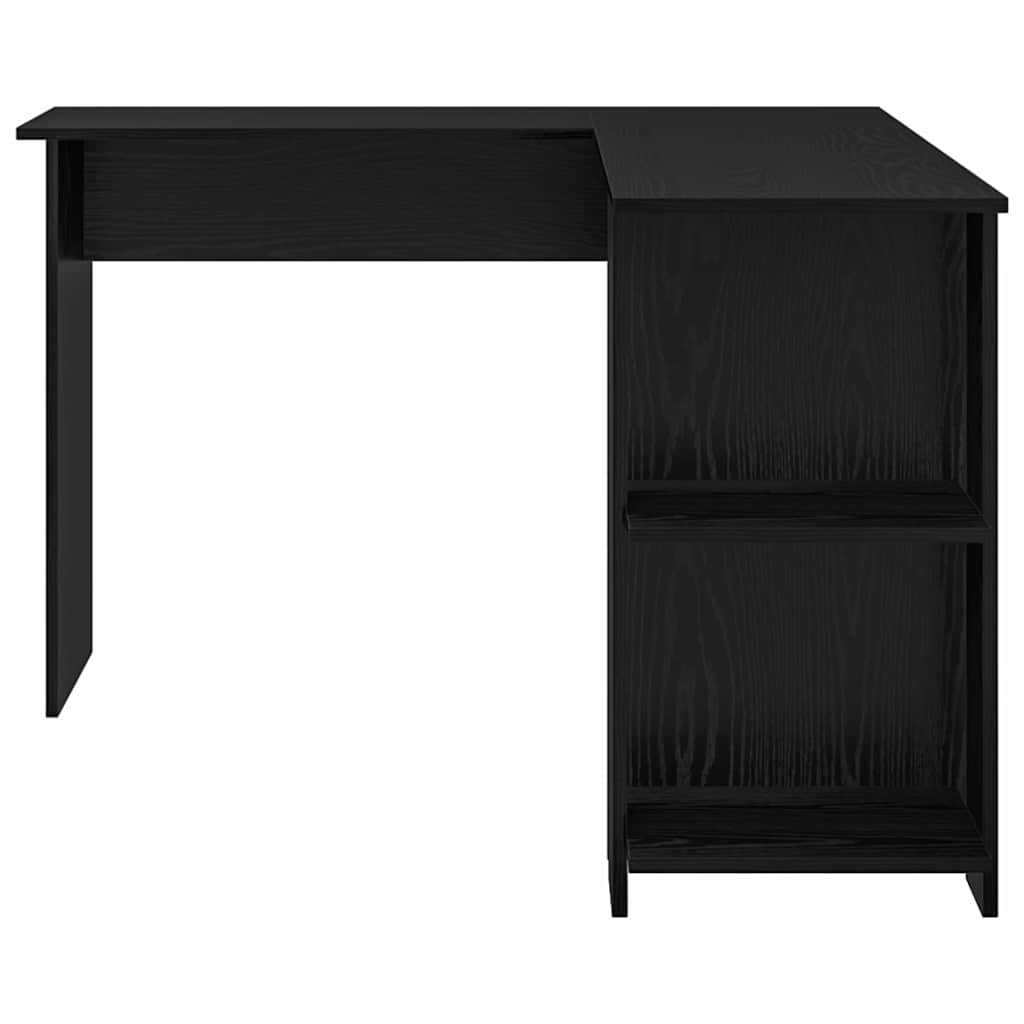 Eckschreibtisch mit Stauraum mit Regal Weiß 140 x 113,5 x 75 cm