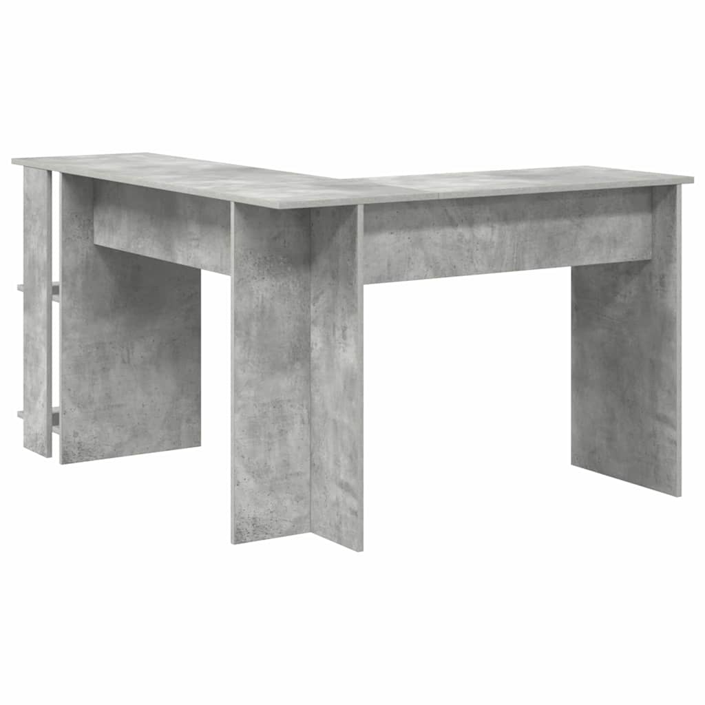 Eckschreibtisch mit Stauraum mit Regal Weiß 140 x 113,5 x 75 cm