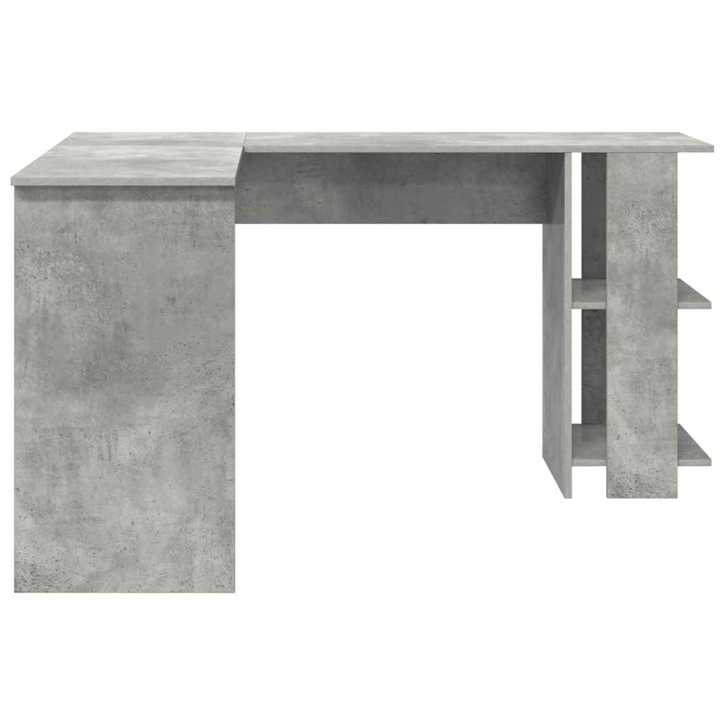Eckschreibtisch mit Stauraum mit Regal Weiß 140 x 113,5 x 75 cm