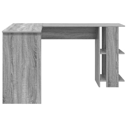 Eckschreibtisch mit Stauraum mit Regal Weiß 140 x 113,5 x 75 cm
