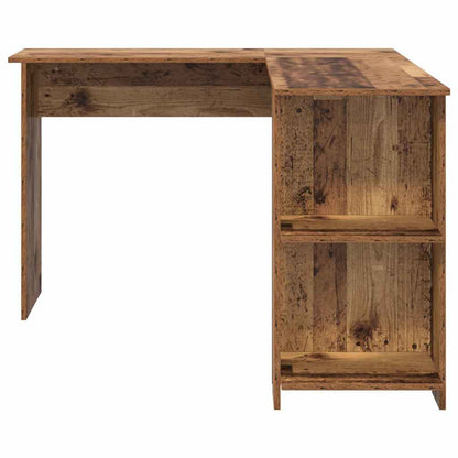 Eckschreibtisch mit Stauraum mit Regal Weiß 140 x 113,5 x 75 cm