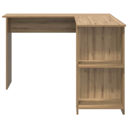 Eckschreibtisch mit Stauraum mit Regal Weiß 140 x 113,5 x 75 cm