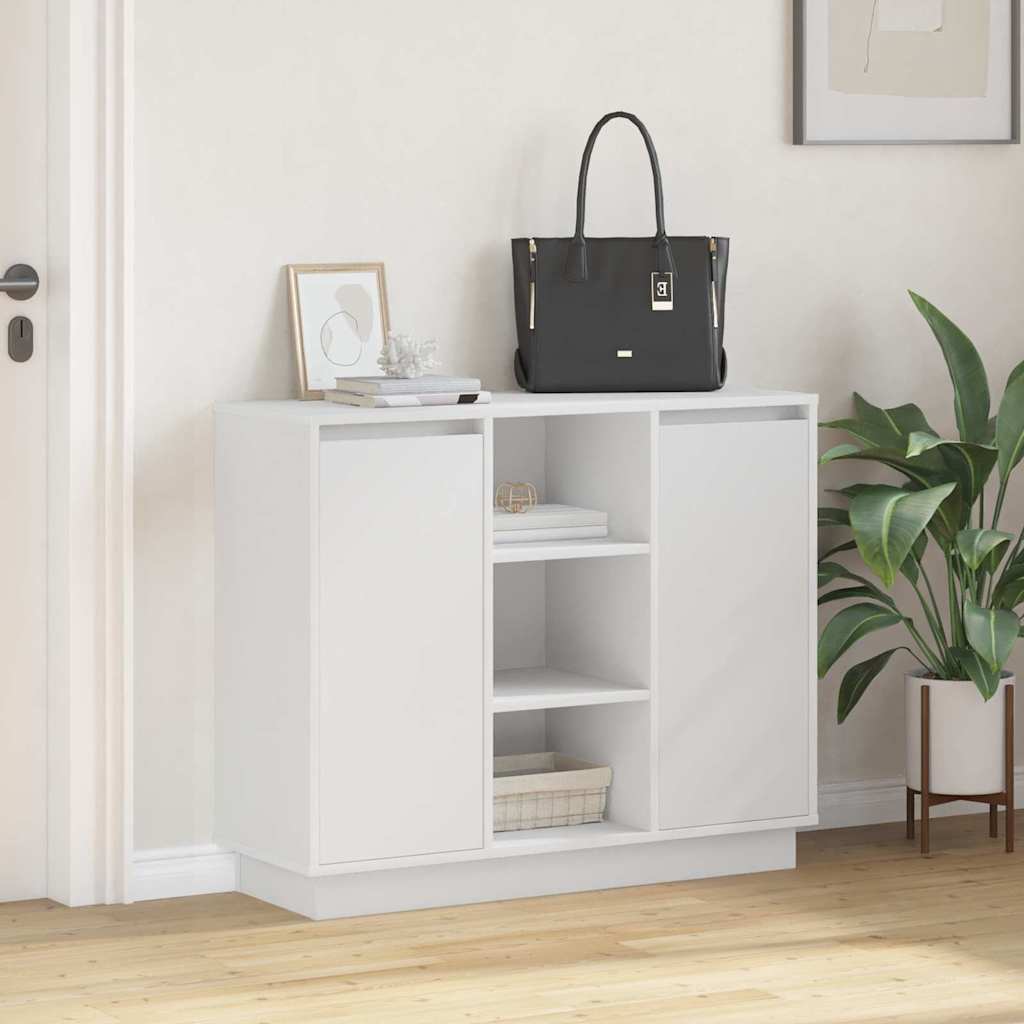 Led-Sideboard 90 X 32 X 75 Cm Holzwerkstoff