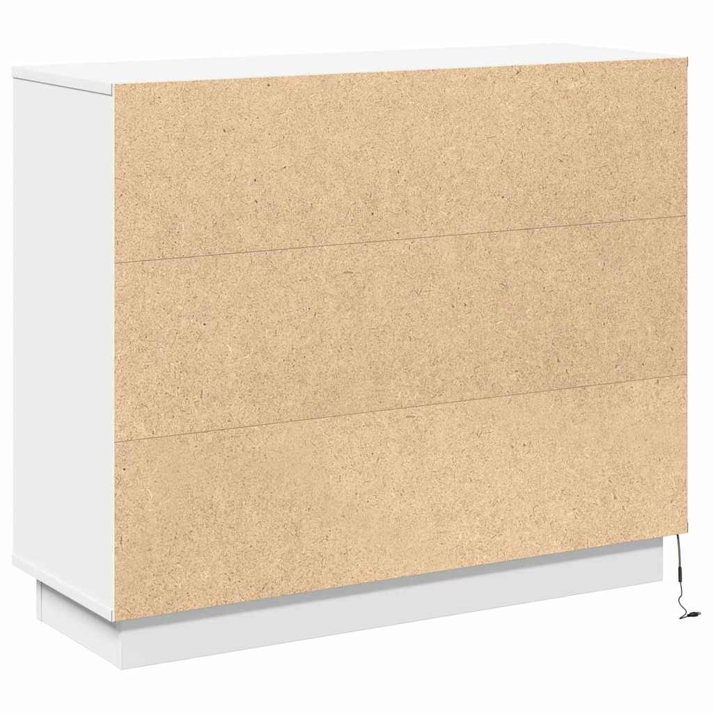 Led-Sideboard 90 X 32 X 75 Cm Holzwerkstoff