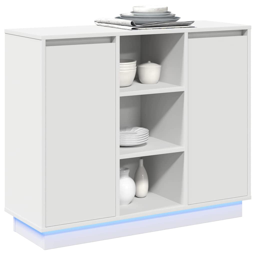 Led-Sideboard 90 X 32 X 75 Cm Holzwerkstoff
