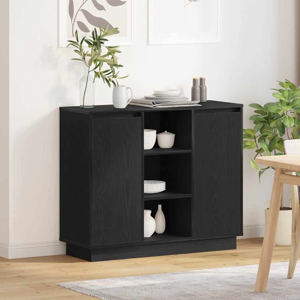 Led-Sideboard 90 X 32 X 75 Cm Holzwerkstoff