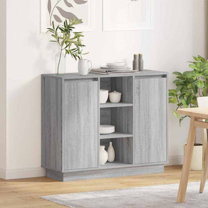 Led-Sideboard 90 X 32 X 75 Cm Holzwerkstoff