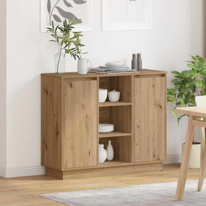 Led-Sideboard 90 X 32 X 75 Cm Holzwerkstoff
