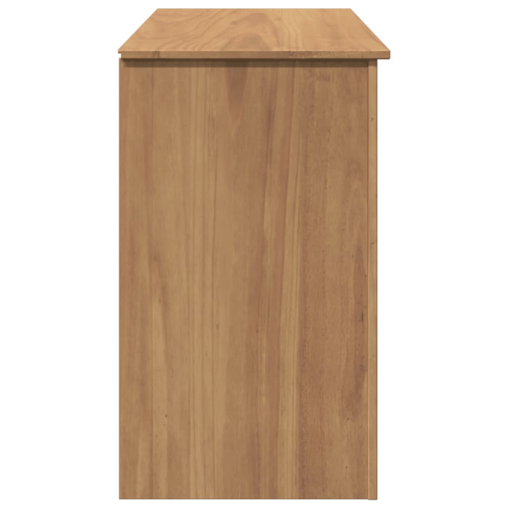 Schreibtisch Panama 112X45X75 Cm Massivholz Kiefer Altholz