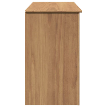 Schreibtisch Panama 112X45X75 Cm Massivholz Kiefer Altholz