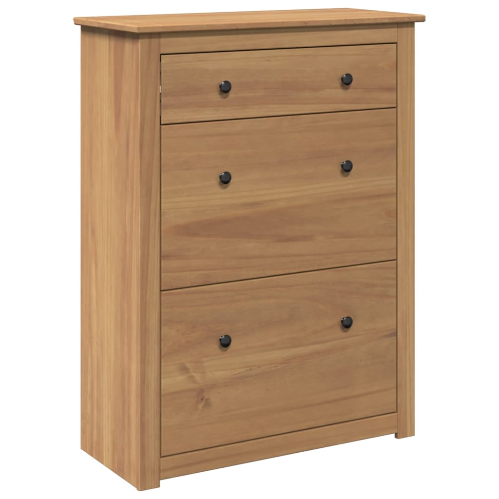 Schuhschrank Panama 80X35X105 Cm Massivholz Kiefer