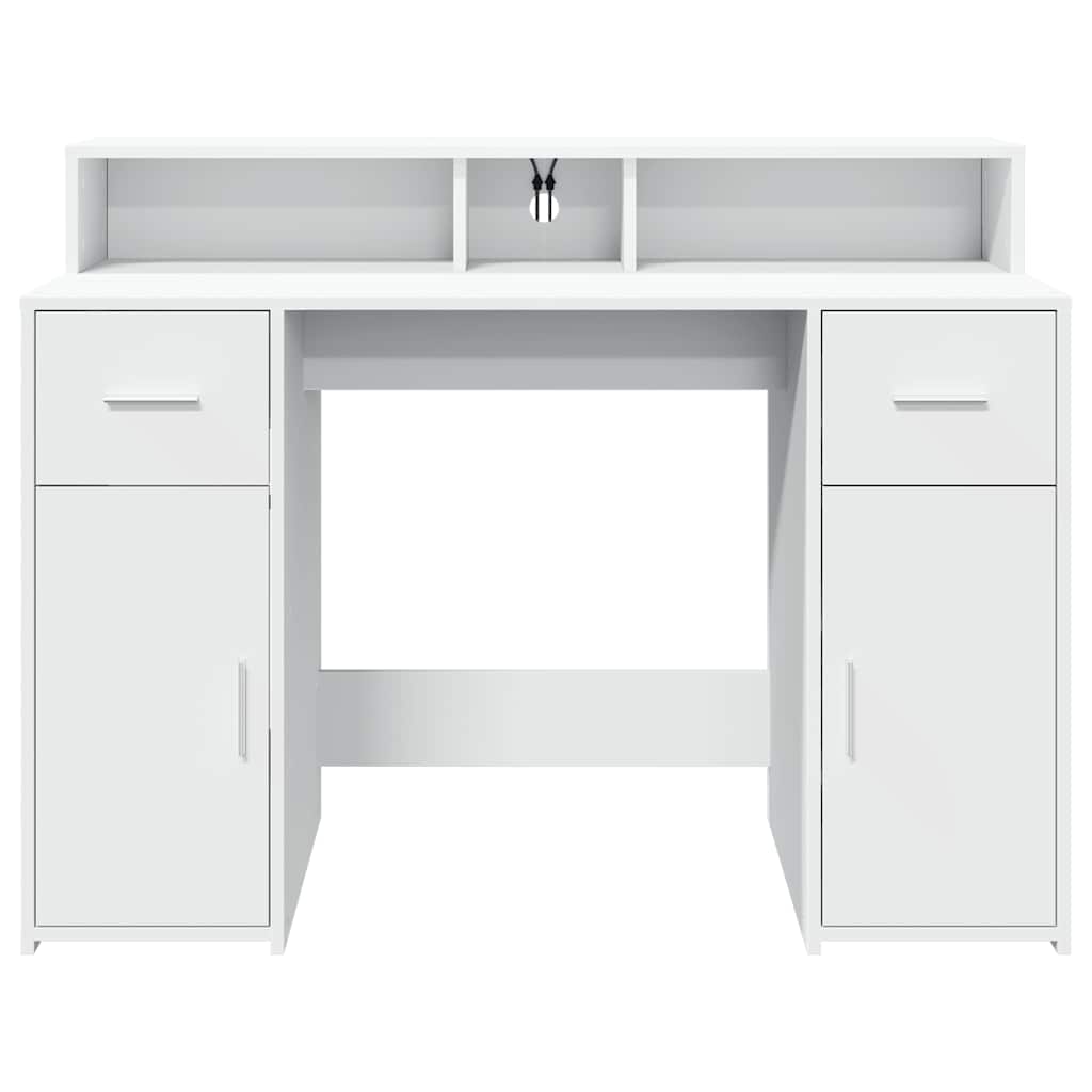 LED-Schreibtisch Artisan-Eiche 120x55x91 cm Holzwerkstoff