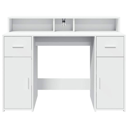 LED-Schreibtisch Artisan-Eiche 120x55x91 cm Holzwerkstoff