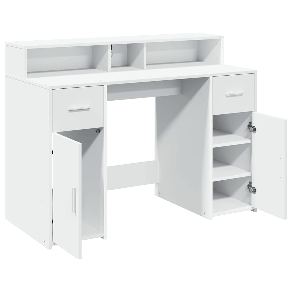 LED-Schreibtisch Artisan-Eiche 120x55x91 cm Holzwerkstoff