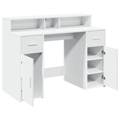 LED-Schreibtisch Artisan-Eiche 120x55x91 cm Holzwerkstoff
