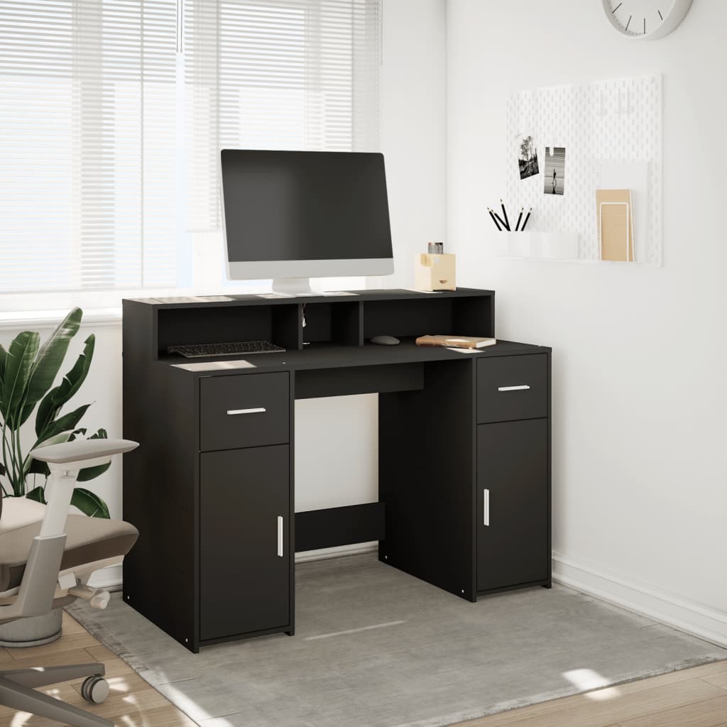 LED-Schreibtisch Artisan-Eiche 120x55x91 cm Holzwerkstoff