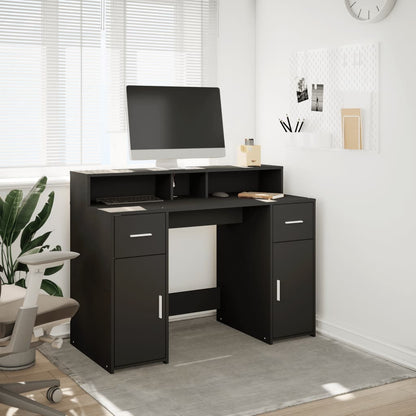 LED-Schreibtisch Artisan-Eiche 120x55x91 cm Holzwerkstoff