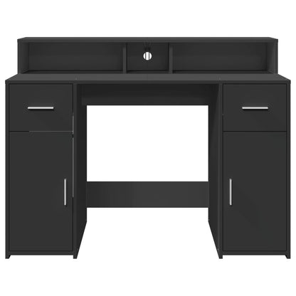 LED-Schreibtisch Artisan-Eiche 120x55x91 cm Holzwerkstoff