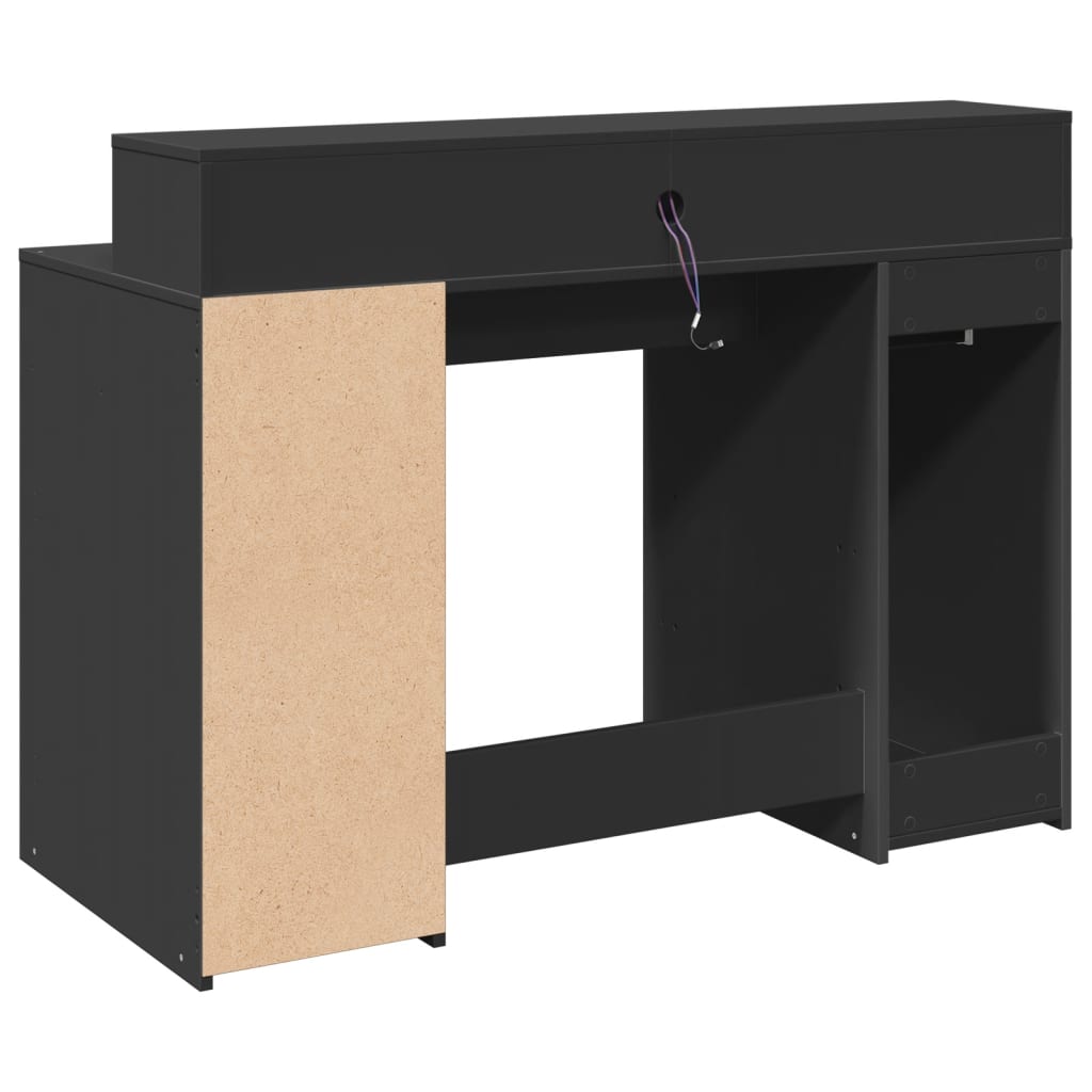 LED-Schreibtisch Artisan-Eiche 120x55x91 cm Holzwerkstoff