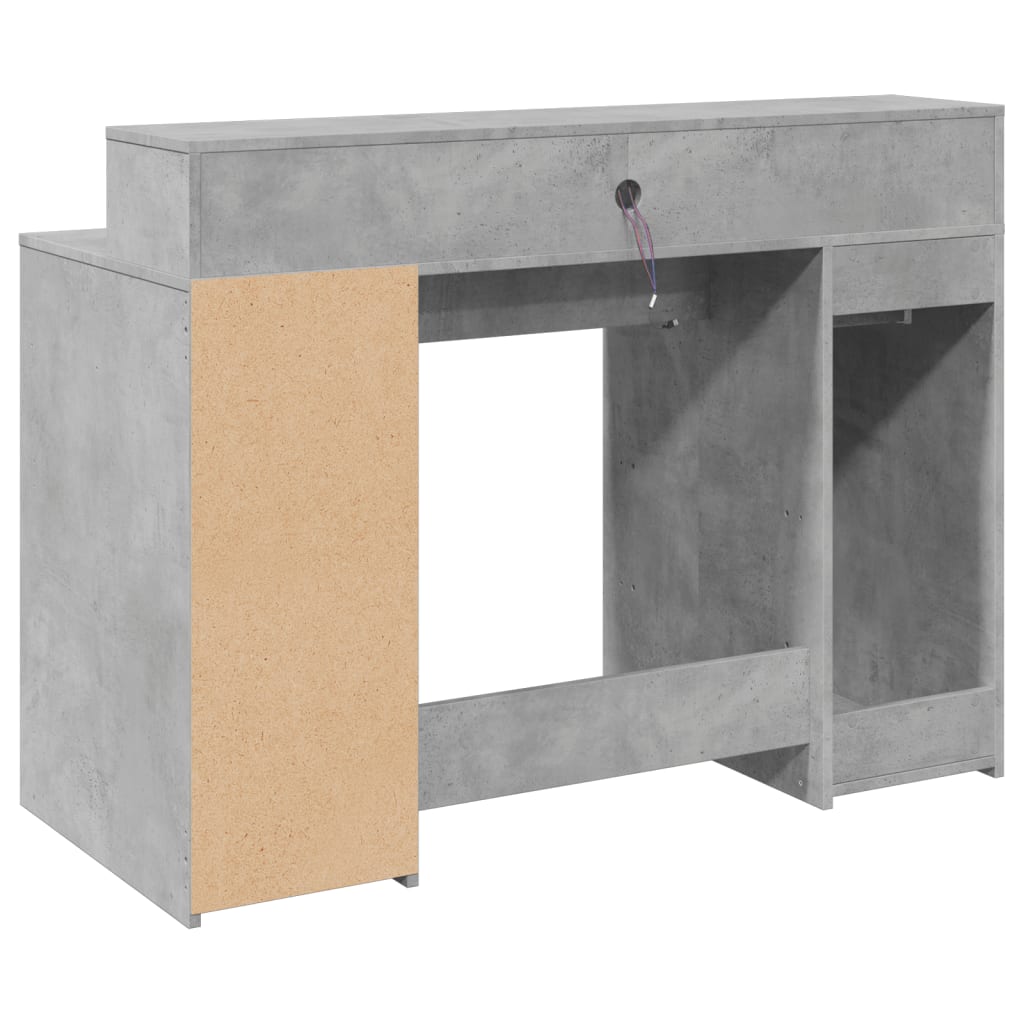 LED-Schreibtisch Artisan-Eiche 120x55x91 cm Holzwerkstoff