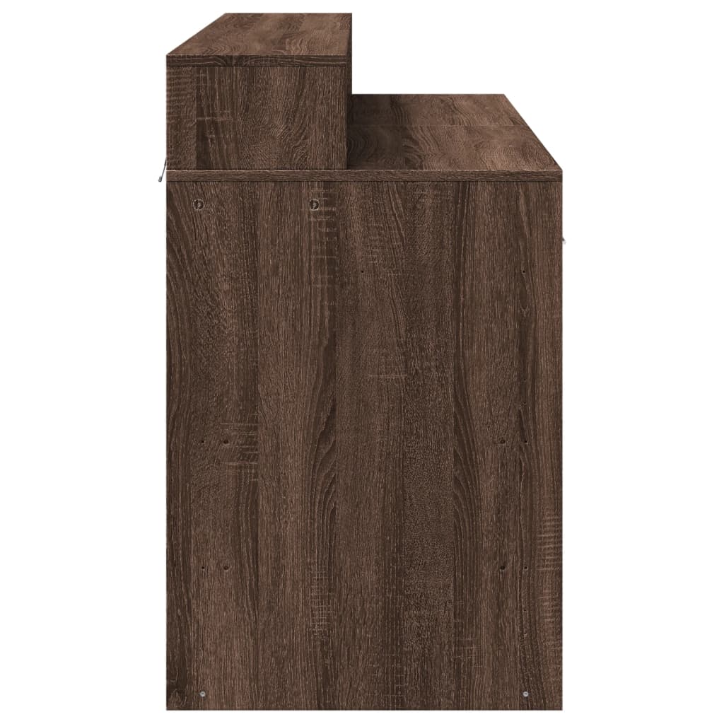 LED-Schreibtisch Artisan-Eiche 120x55x91 cm Holzwerkstoff