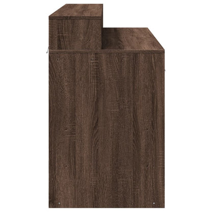 LED-Schreibtisch Artisan-Eiche 120x55x91 cm Holzwerkstoff