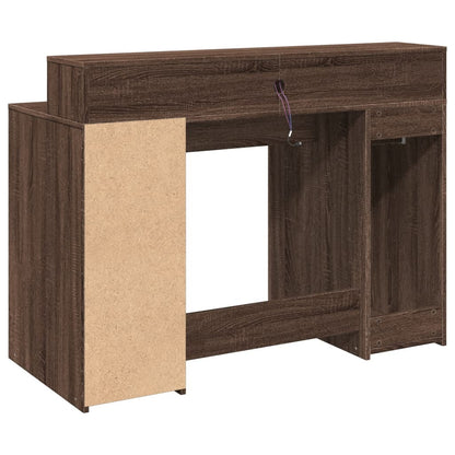 LED-Schreibtisch Artisan-Eiche 120x55x91 cm Holzwerkstoff