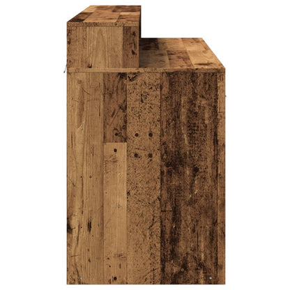 LED-Schreibtisch Artisan-Eiche 120x55x91 cm Holzwerkstoff