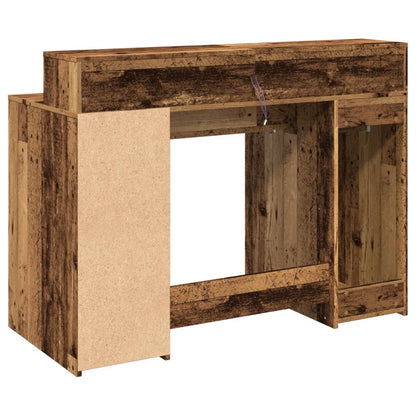 LED-Schreibtisch Artisan-Eiche 120x55x91 cm Holzwerkstoff