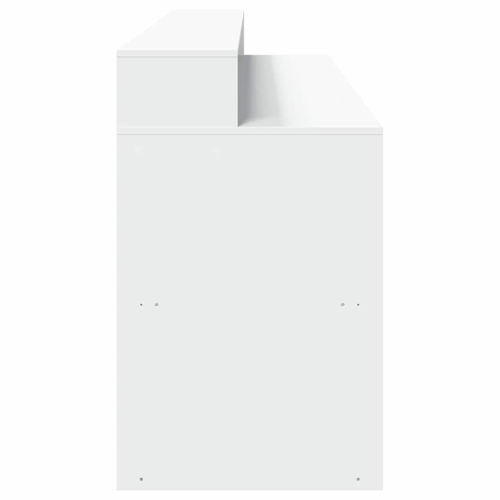 LED-Schreibtisch Schwarz 200x55x91 cm Holzwerkstoff