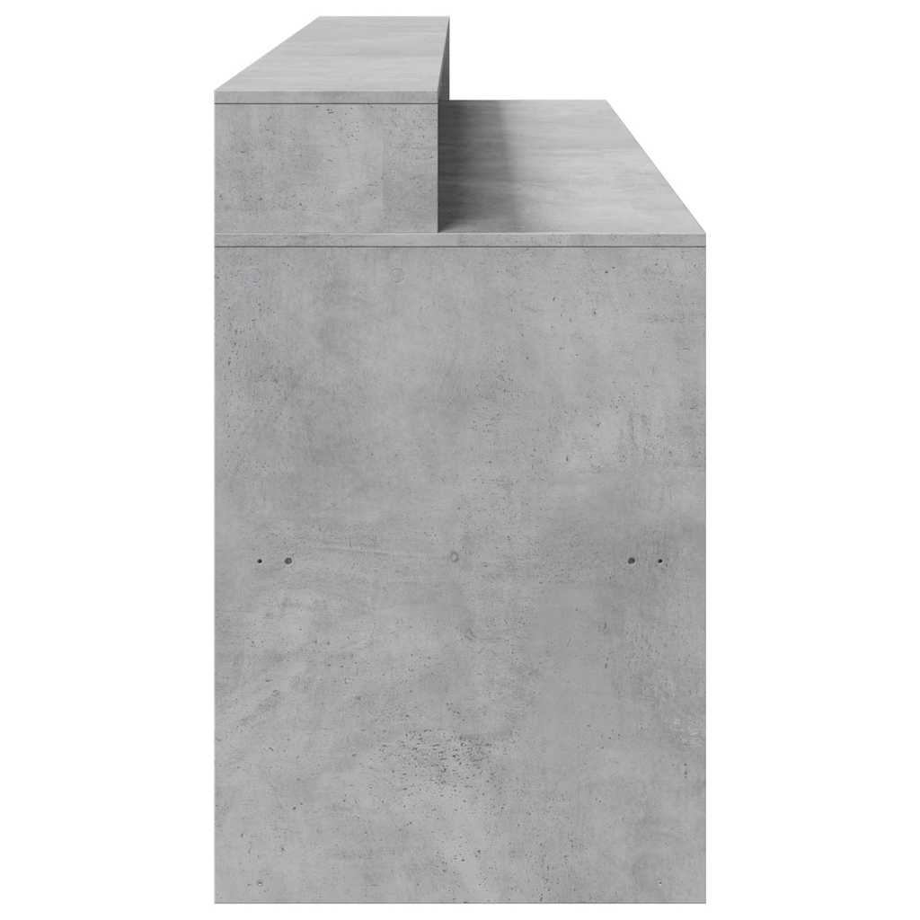LED-Schreibtisch Schwarz 200x55x91 cm Holzwerkstoff