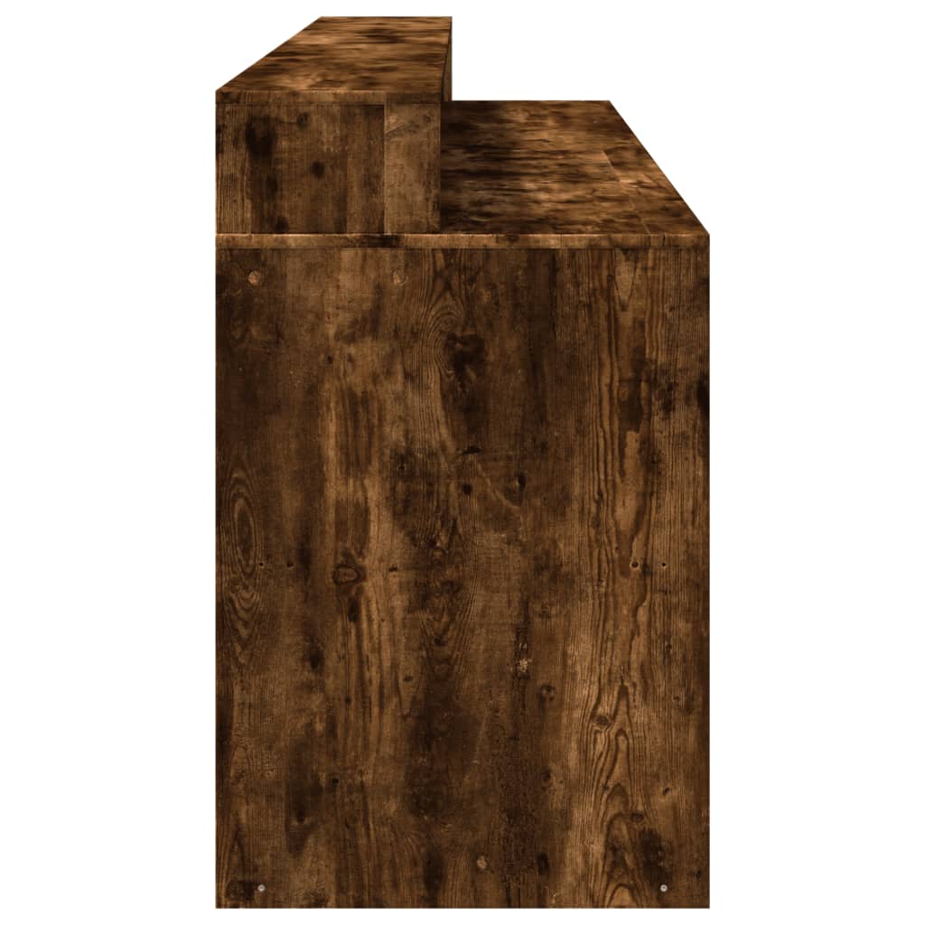 LED-Schreibtisch Schwarz 200x55x91 cm Holzwerkstoff
