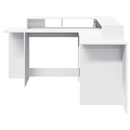 LED-Schreibtisch Artisan-Eiche 152x152x91 Holzwerkstoff