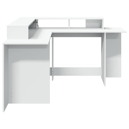 LED-Schreibtisch Artisan-Eiche 152x152x91 Holzwerkstoff
