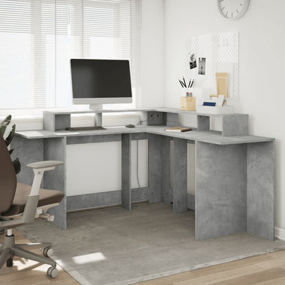 LED-Schreibtisch Artisan-Eiche 152x152x91 Holzwerkstoff
