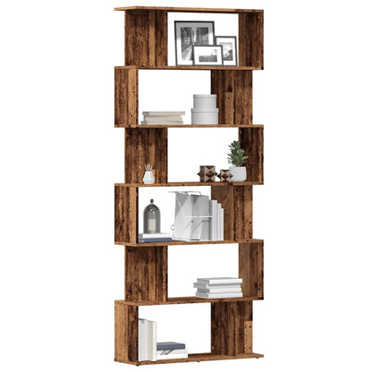 Bücherregal Schwarz Eichen-Optik 80X24X190,5 Cm Holzwerkstoff