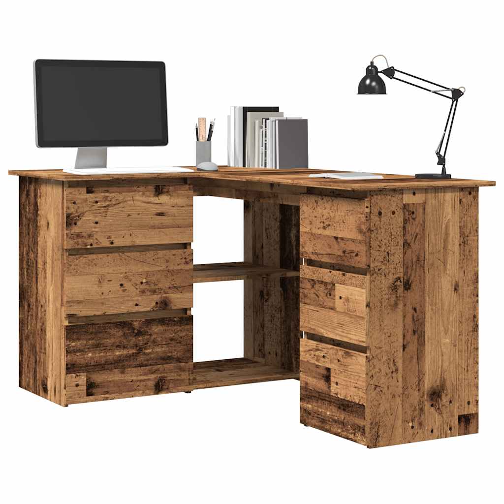 Eckschreibtisch -Optik 145X100X76 Cm Holzwerkstoff
