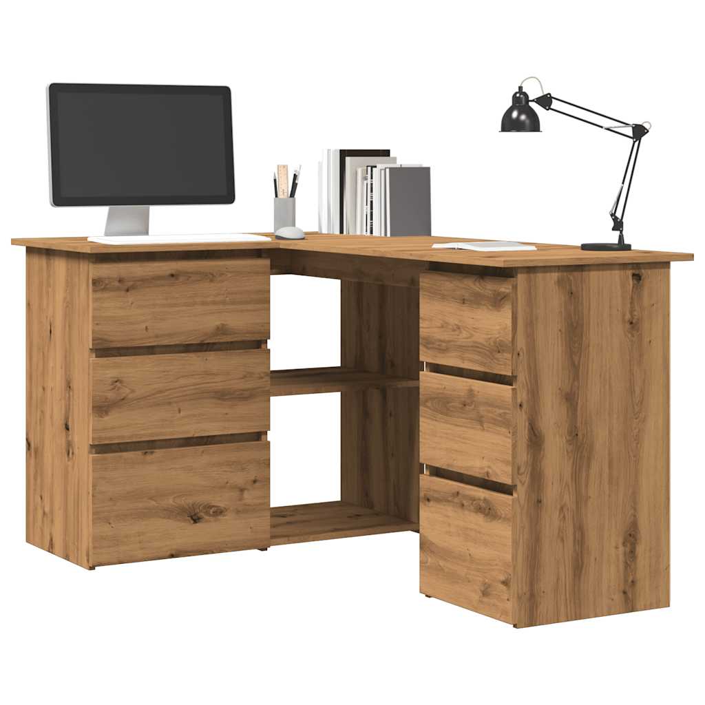 Eckschreibtisch -Optik 145X100X76 Cm Holzwerkstoff