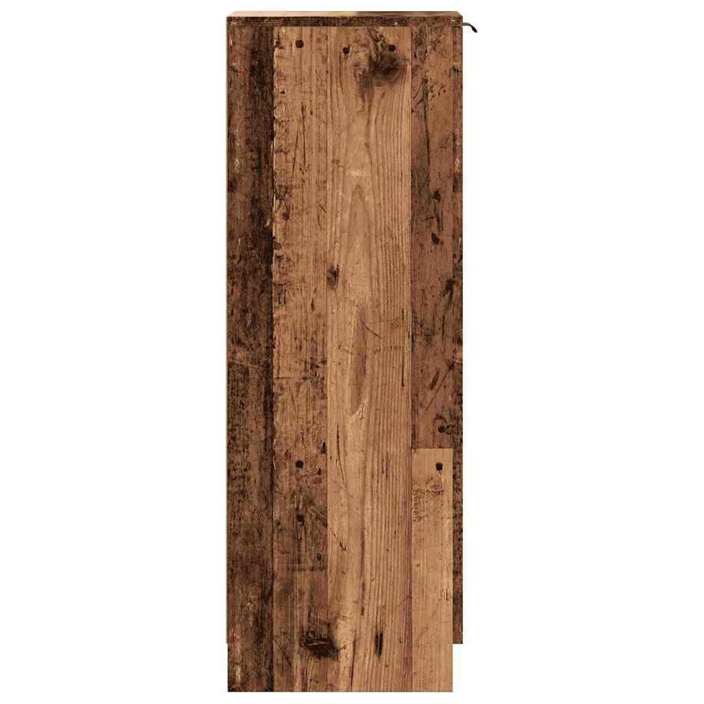 Schuhschrank Weiß 30x35x100 cm Holzwerkstoff