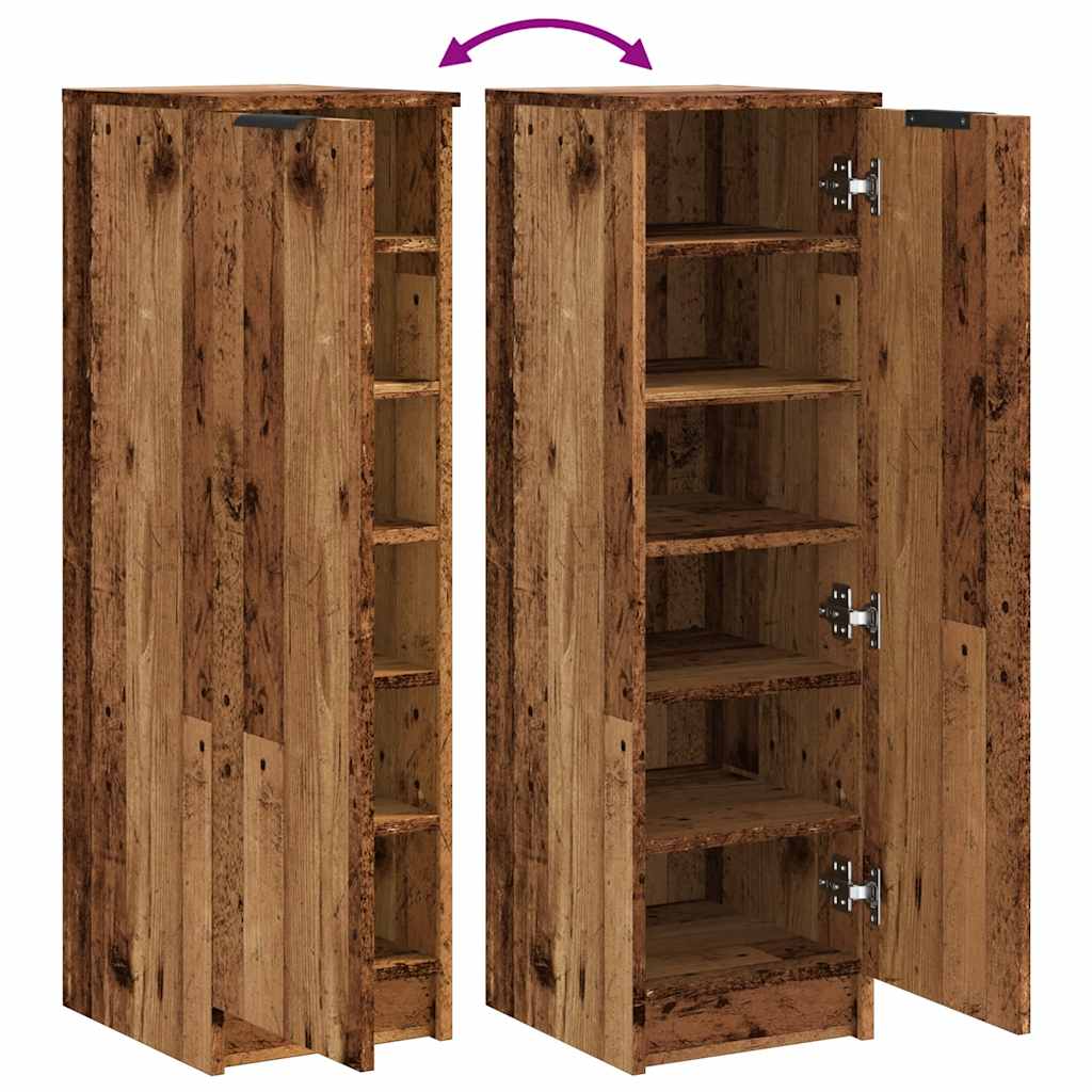 Schuhschrank Weiß 30x35x100 cm Holzwerkstoff
