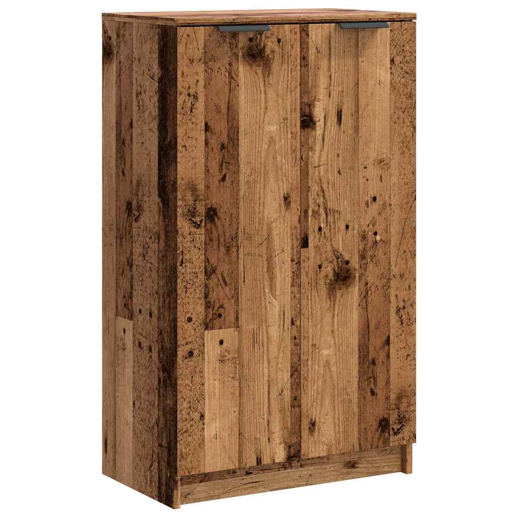 Schuhschrank Schwarz 59x35x100 cm Holzwerkstoff