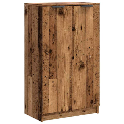 Schuhschrank Schwarz 59x35x100 cm Holzwerkstoff