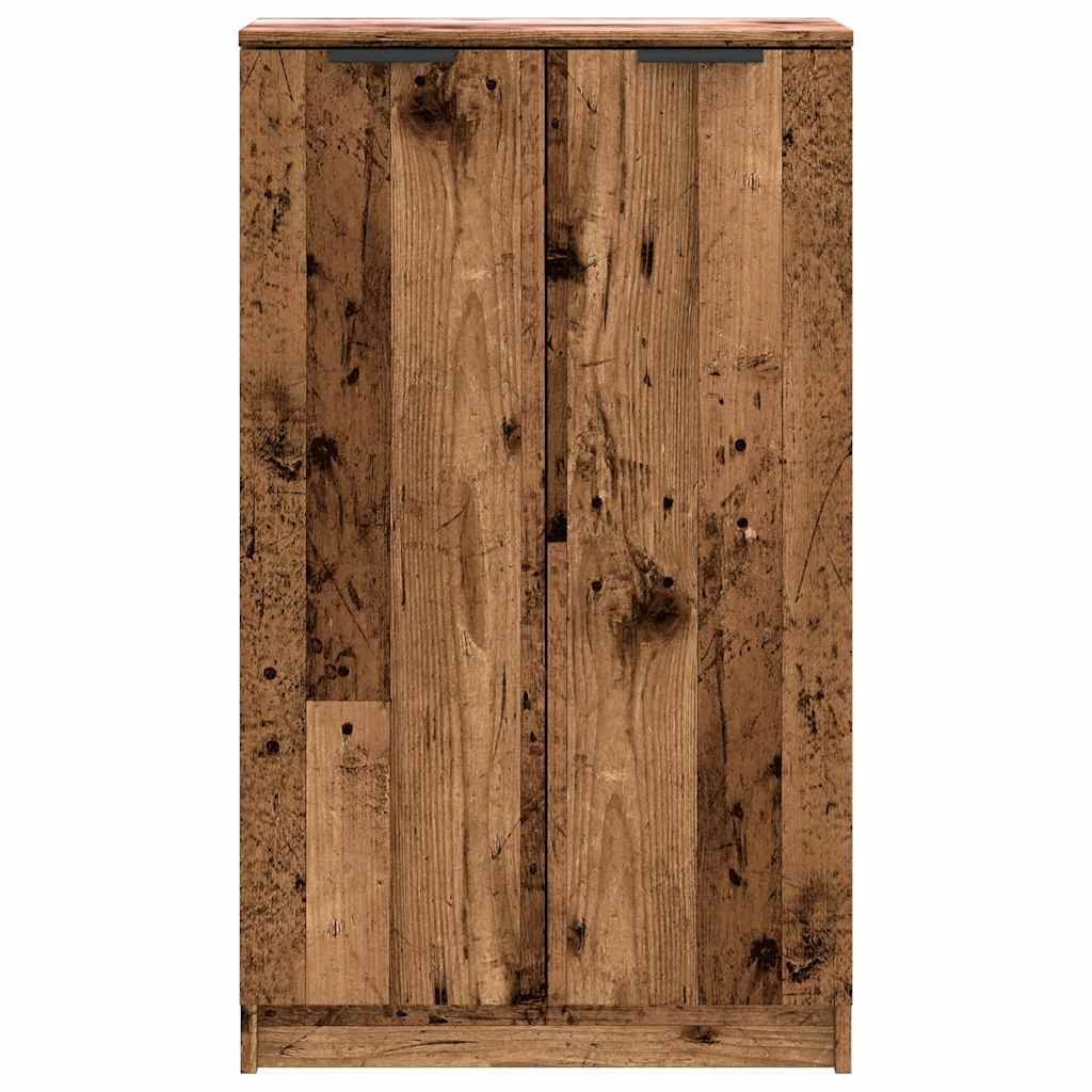 Schuhschrank Schwarz 59x35x100 cm Holzwerkstoff