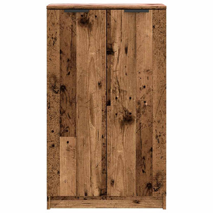 Schuhschrank Schwarz 59x35x100 cm Holzwerkstoff