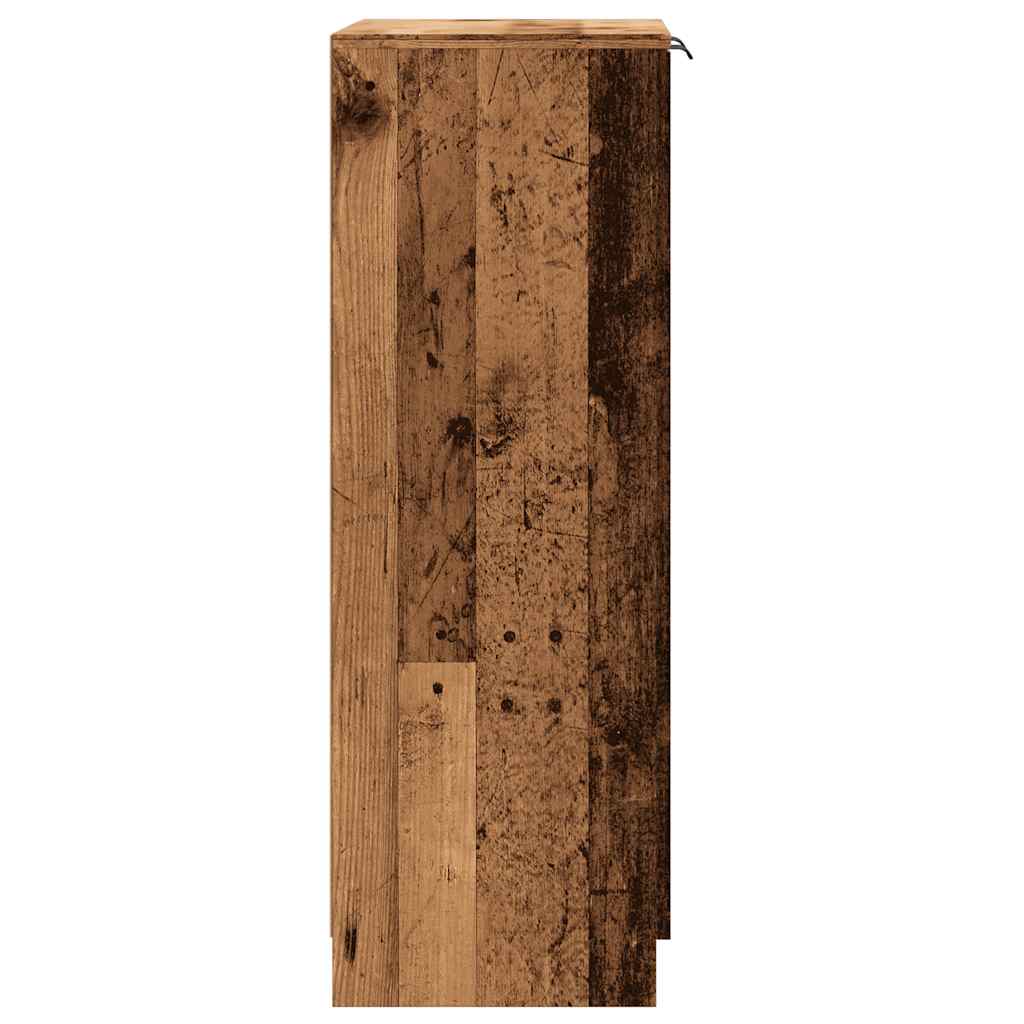 Schuhschrank Schwarz 59x35x100 cm Holzwerkstoff