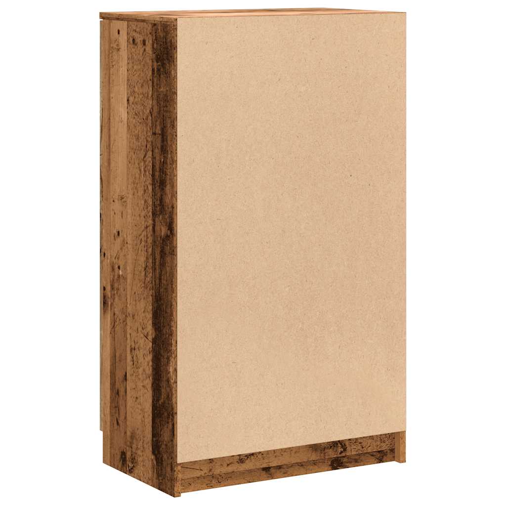 Schuhschrank Schwarz 59x35x100 cm Holzwerkstoff