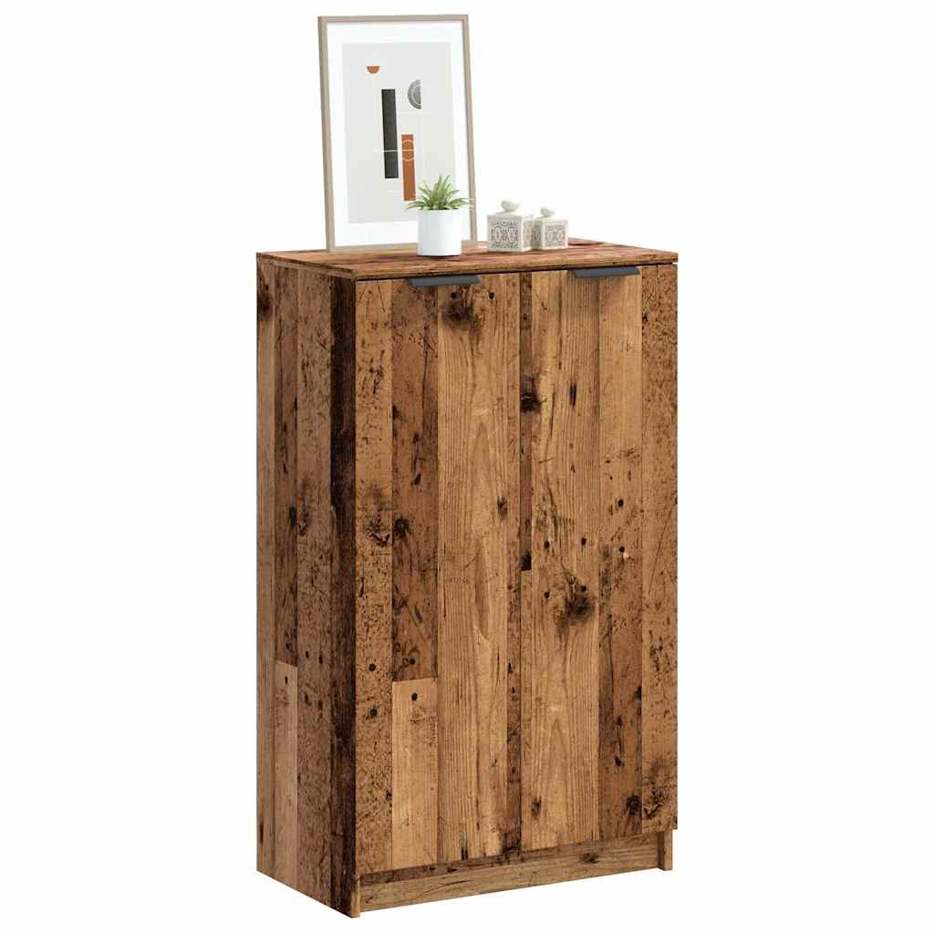 Schuhschrank Schwarz 59x35x100 cm Holzwerkstoff