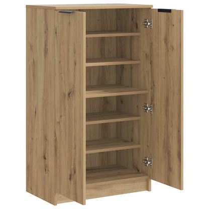 Schuhschrank Schwarz 59x35x100 cm Holzwerkstoff