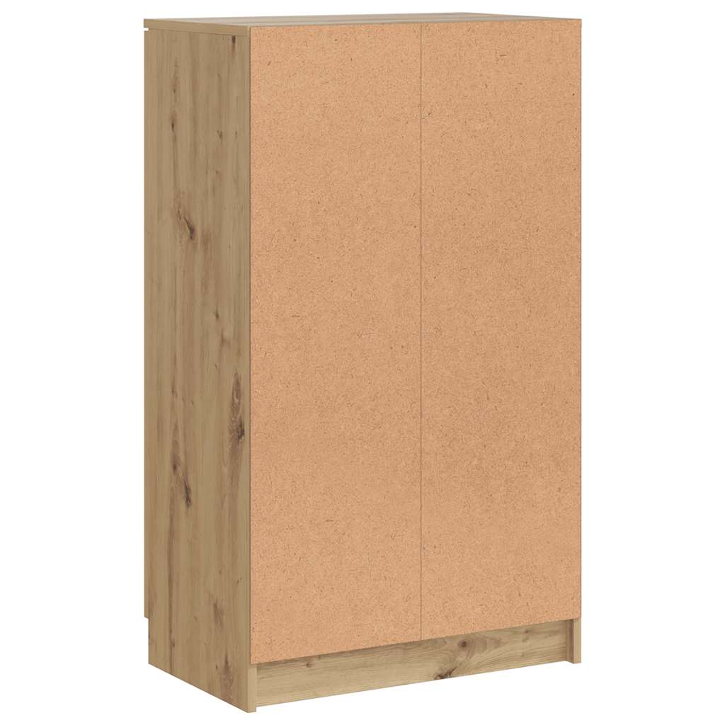 Schuhschrank Schwarz 59x35x100 cm Holzwerkstoff