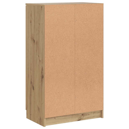 Schuhschrank Schwarz 59x35x100 cm Holzwerkstoff